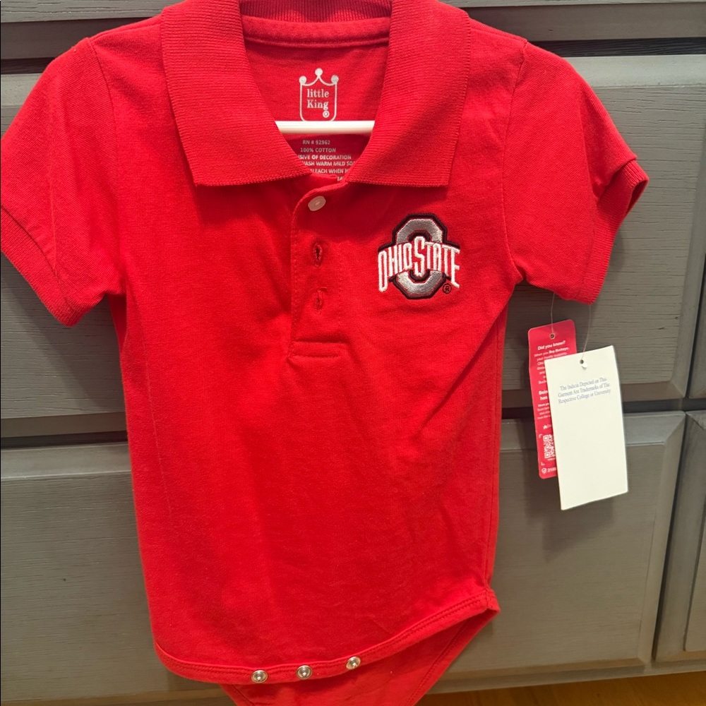 Baby Boy Ohio State onesie